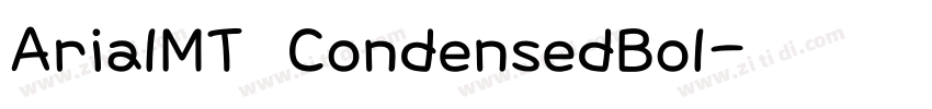 ArialMT CondensedBol字体转换